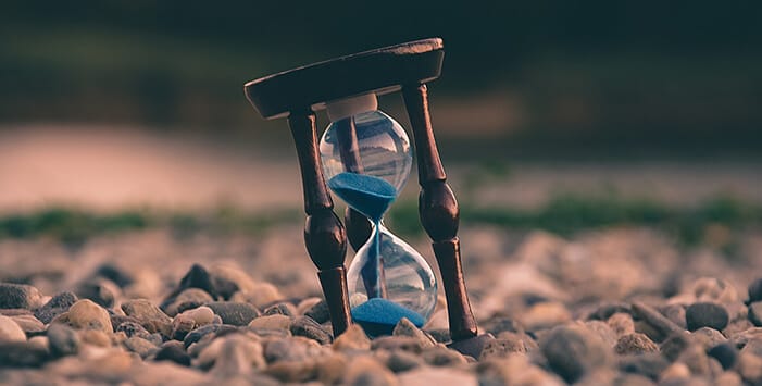 Hourglass on the Beach