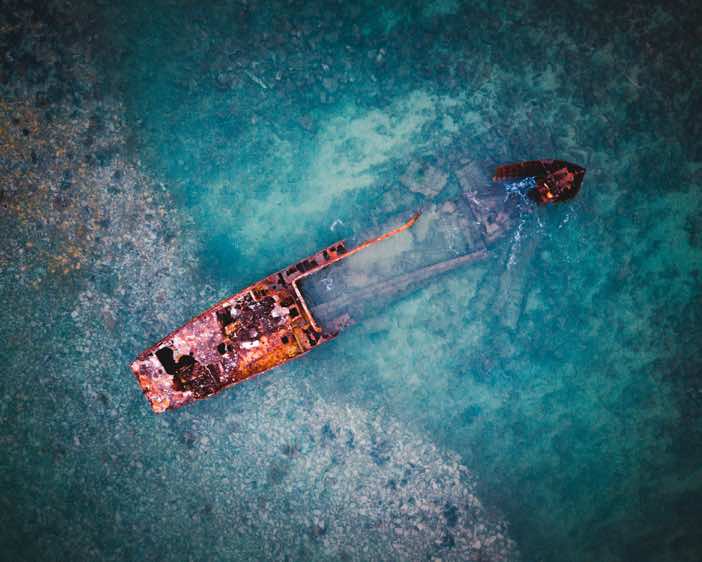 Sunken ship