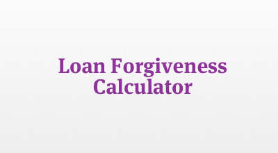 Loan forgiveness calculator